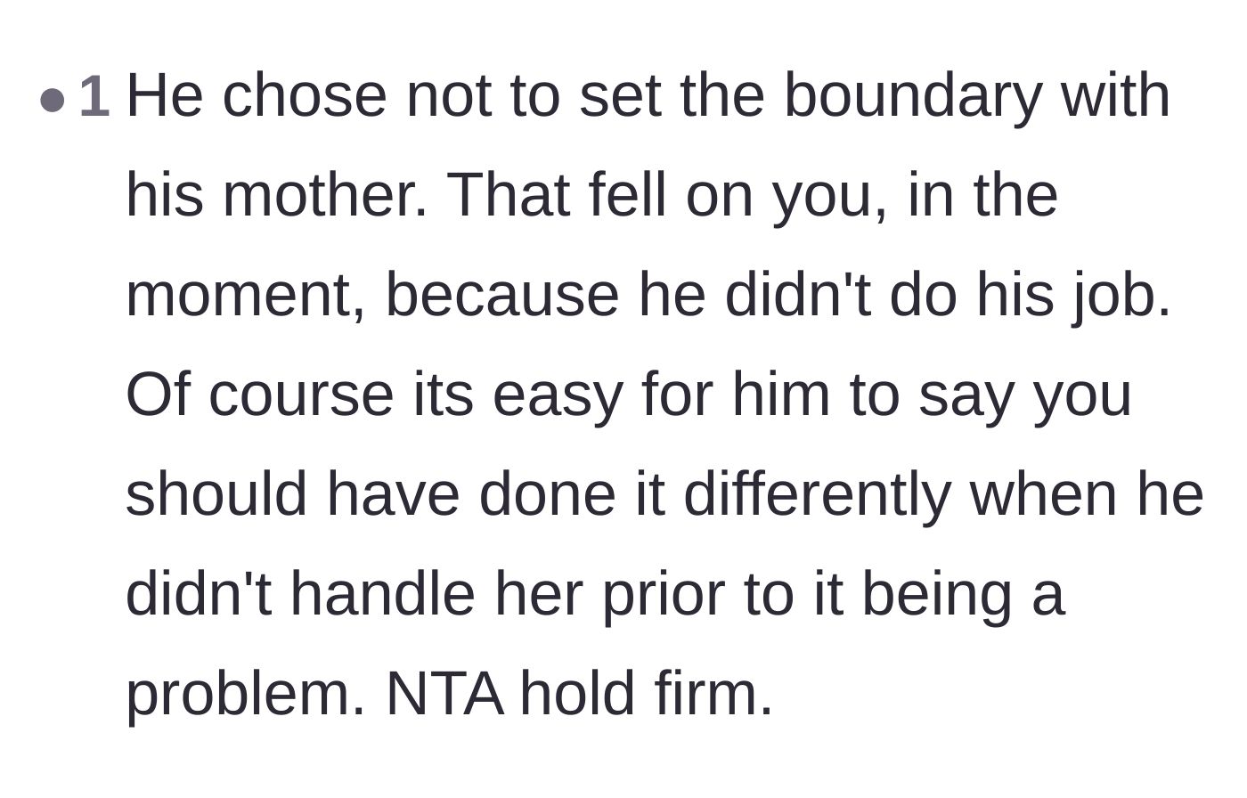 Comment thread 6 - Calling out the husband's hypocrisy for critiquing his wife's tone when he failed to step up