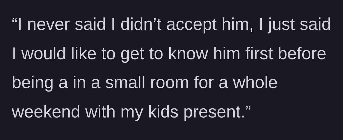 Story part 10 - The mom doubling down on her demands