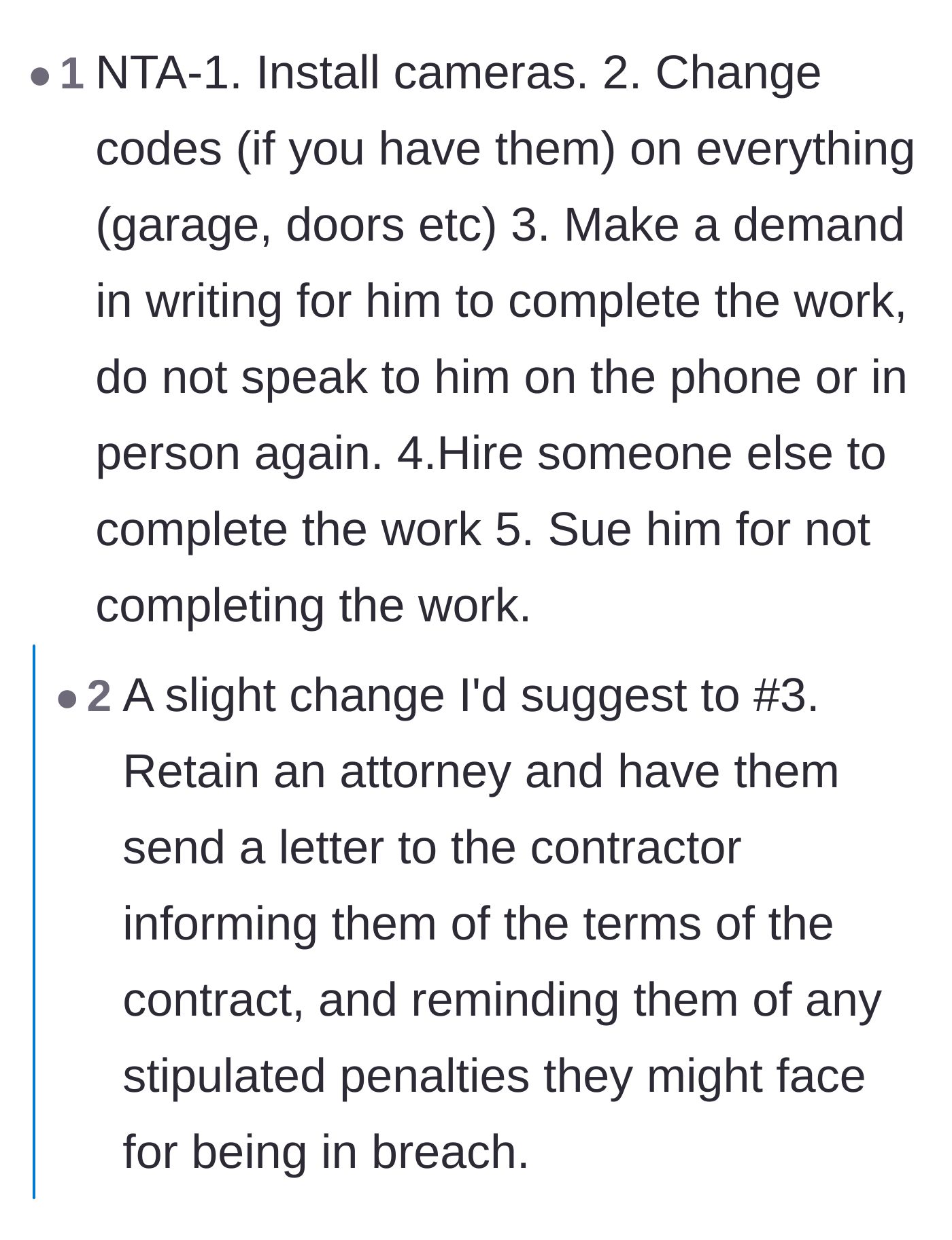 Comment thread 6 - A step-by-step legal and security checklist for severing ties with the contractor