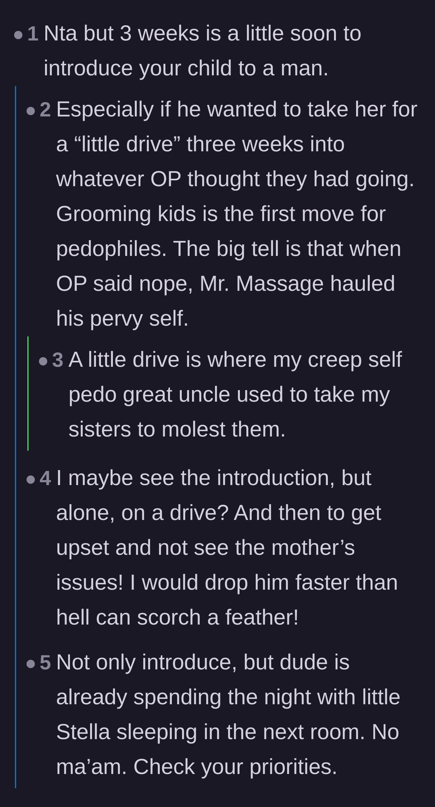 Comment thread 5 - Survivors sharing heartbreaking personal stories that validate the immense danger of the boyfriend's request.