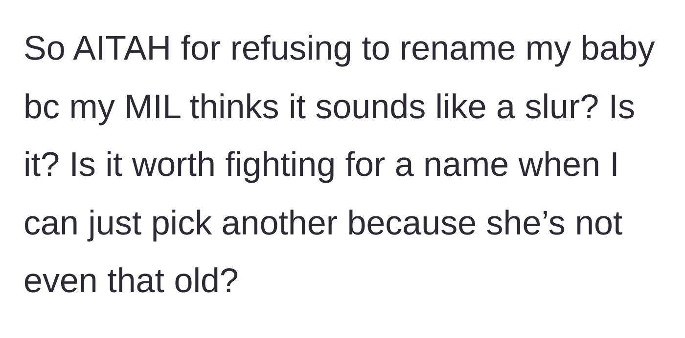 Story part 10 - The author questions if she is in the wrong for refusing to change the name and if it's worth fighting for.