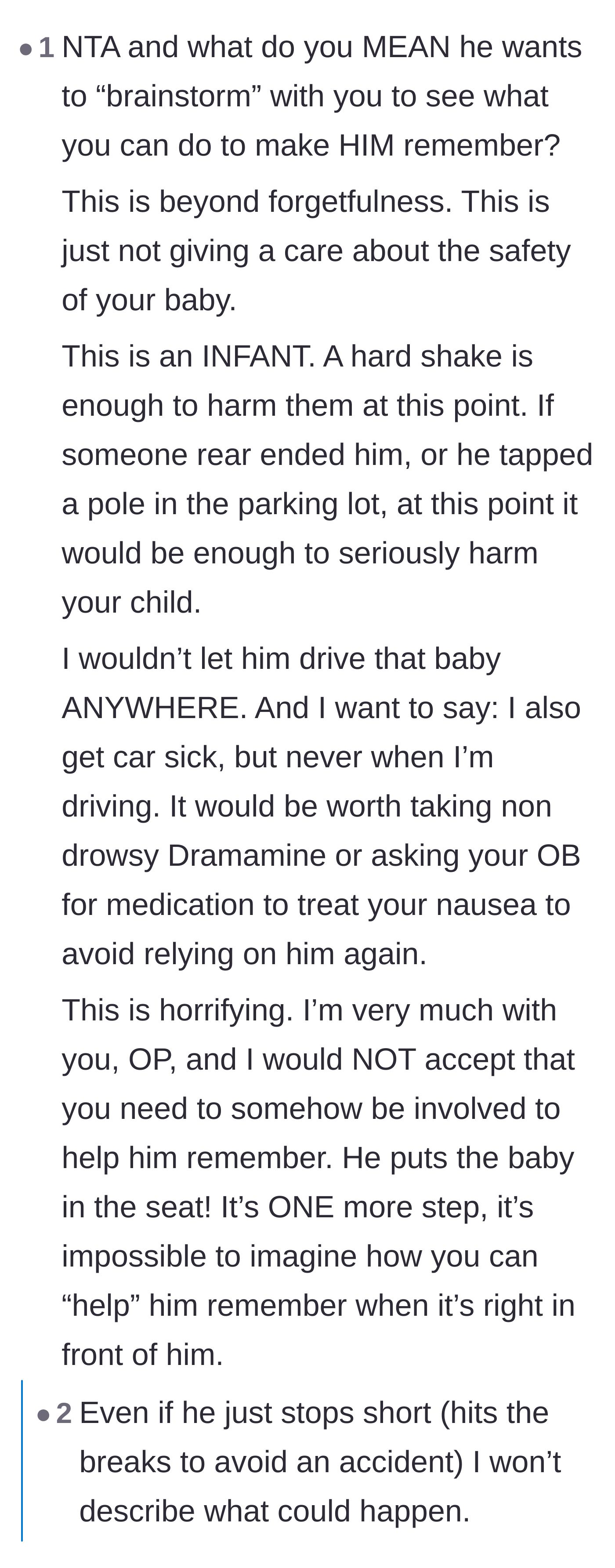 Comment thread 3 - Warnings about the physical fragility of infants and the deadly risks of positional asphyxiation.
