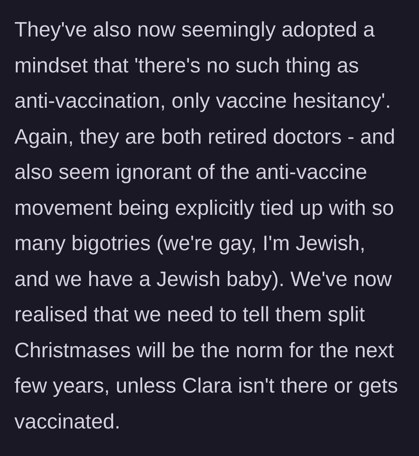 Story part 12 - The retired doctor parents adopt bizarre excuses for the girlfriend, ignoring their own daughter's marginalization.