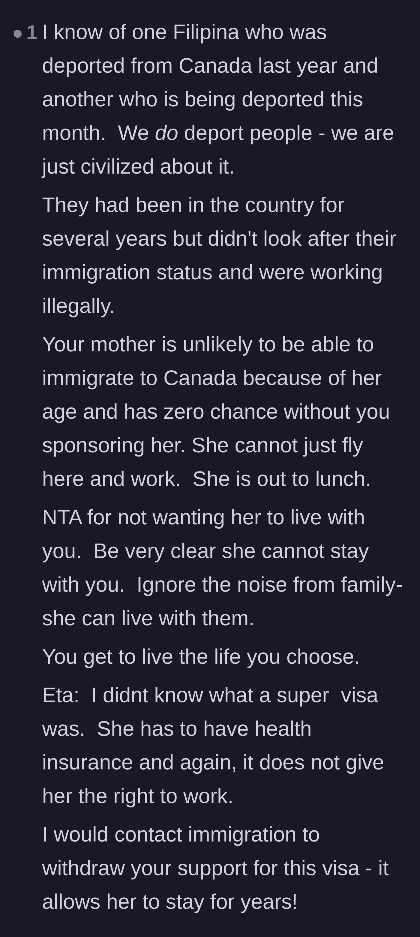 Comment thread 3 - Real-world perspective on Canadian immigration enforcement and deportation