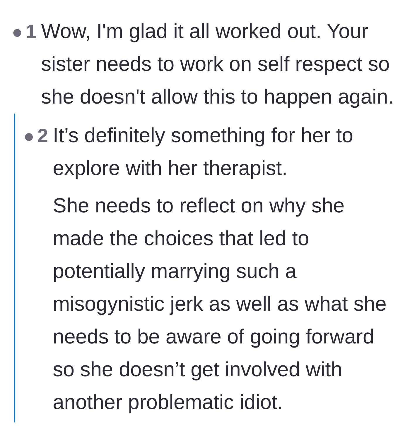 Comment thread 5 - A nuanced discussion on how emotional abuse slowly strips away a victim's confidence over time.