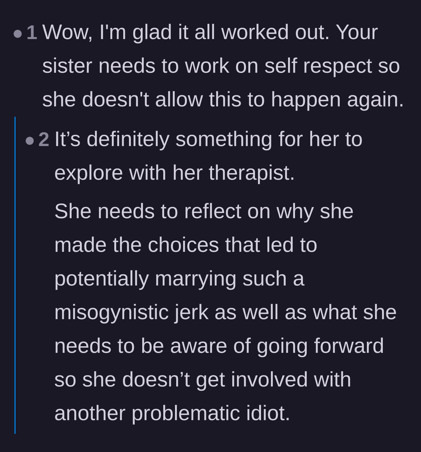 Comment thread 5 - A nuanced discussion on how emotional abuse slowly strips away a victim's confidence over time.