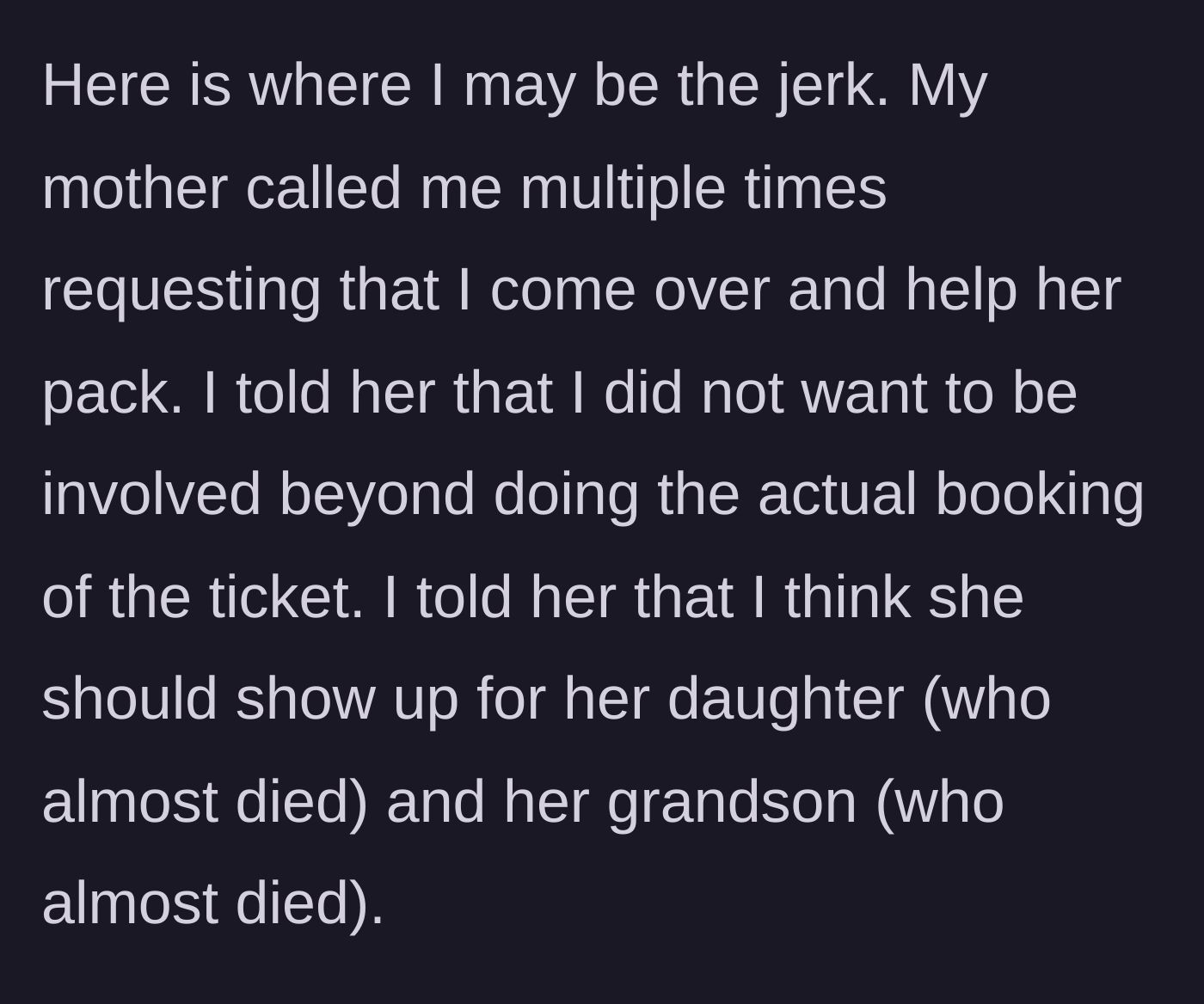 Story part 4 - A frustrated woman holding a phone away from her ear while someone yells through it.