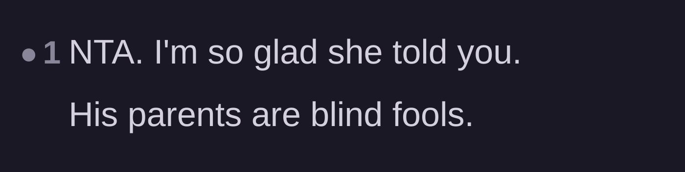 Comment thread 5 - Validating the mother's honesty and criticizing the grandparents' denial