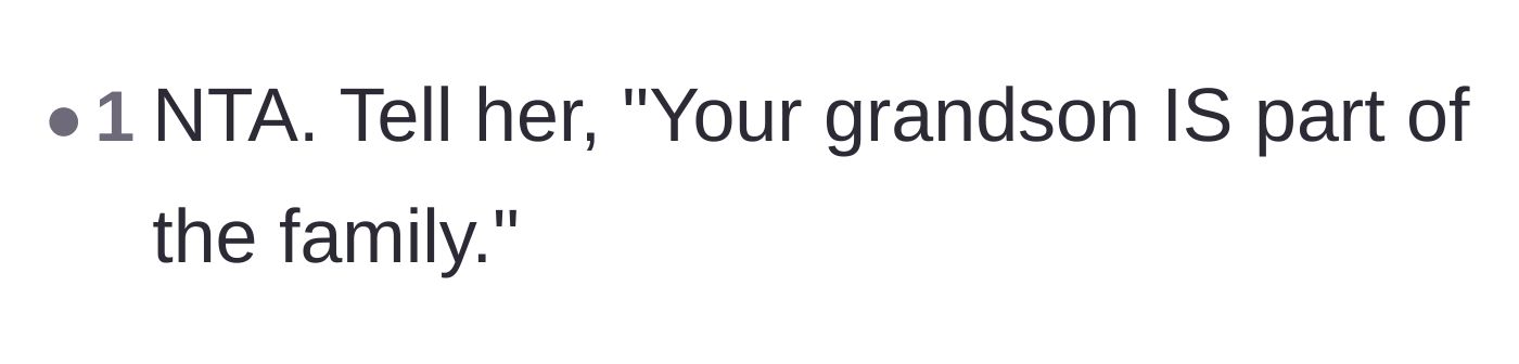 Comment thread 5 - Advice on how to firmly remind the mother-in-law that her grandson is her blood.