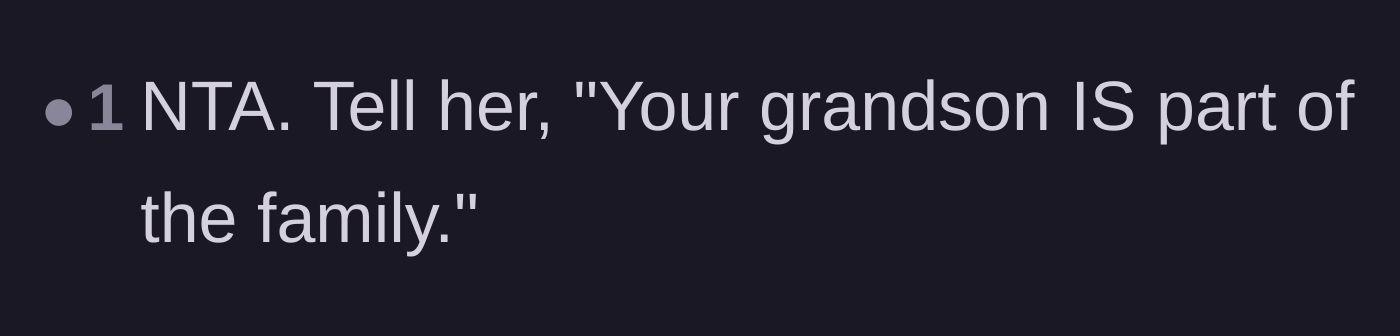 Comment thread 5 - Advice on how to firmly remind the mother-in-law that her grandson is her blood.
