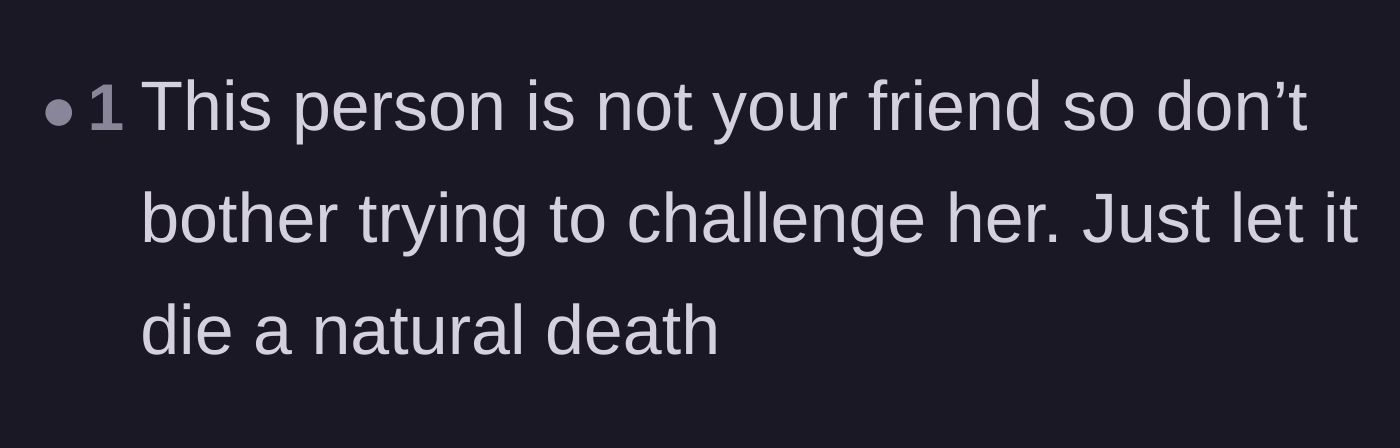 Comment thread 4 - Advice to simply let the friendship fade out naturally.