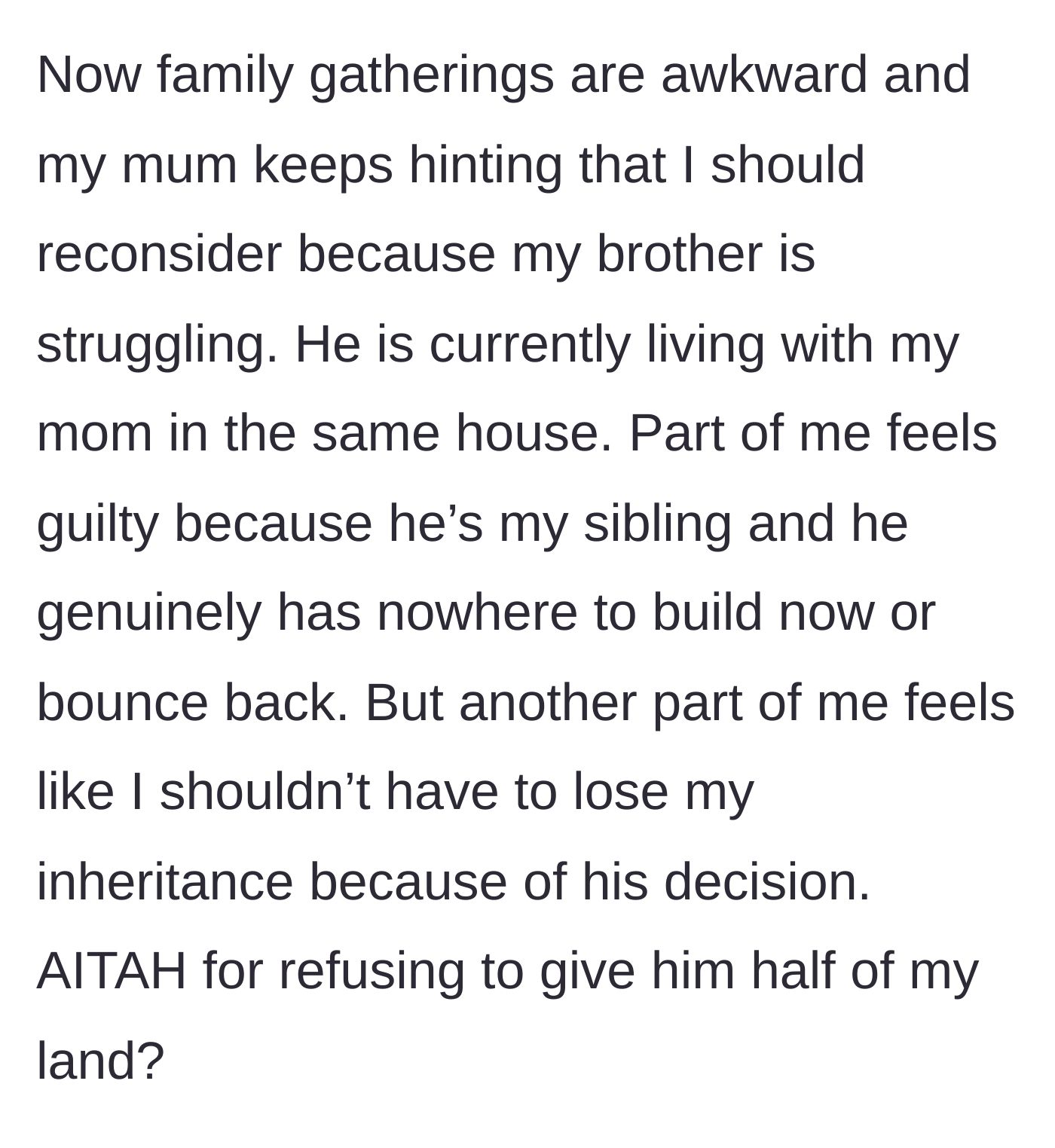 Story part 6 - The family dynamics become strained as the woman wrestles with guilt and boundaries.