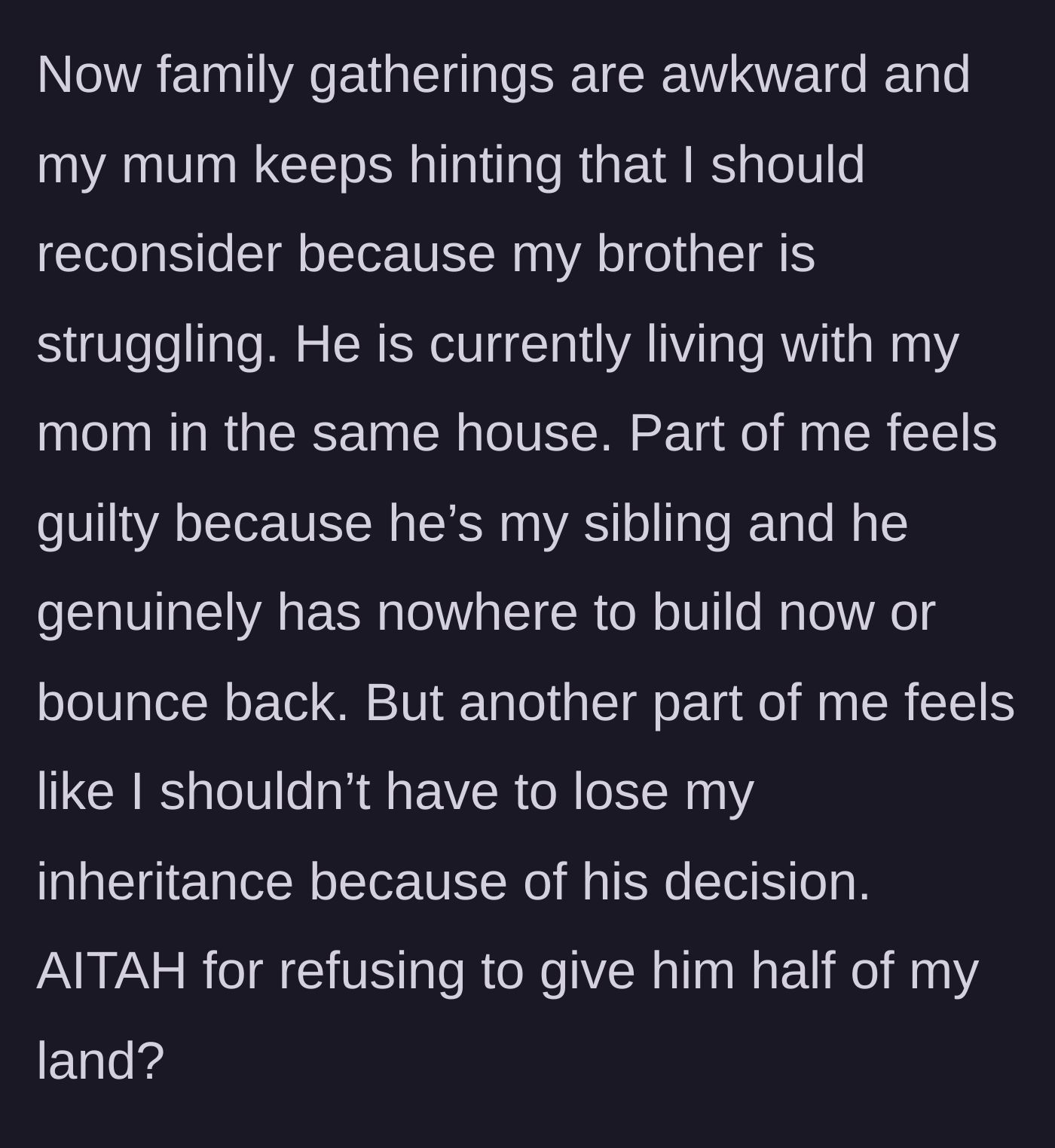 Story part 6 - The family dynamics become strained as the woman wrestles with guilt and boundaries.