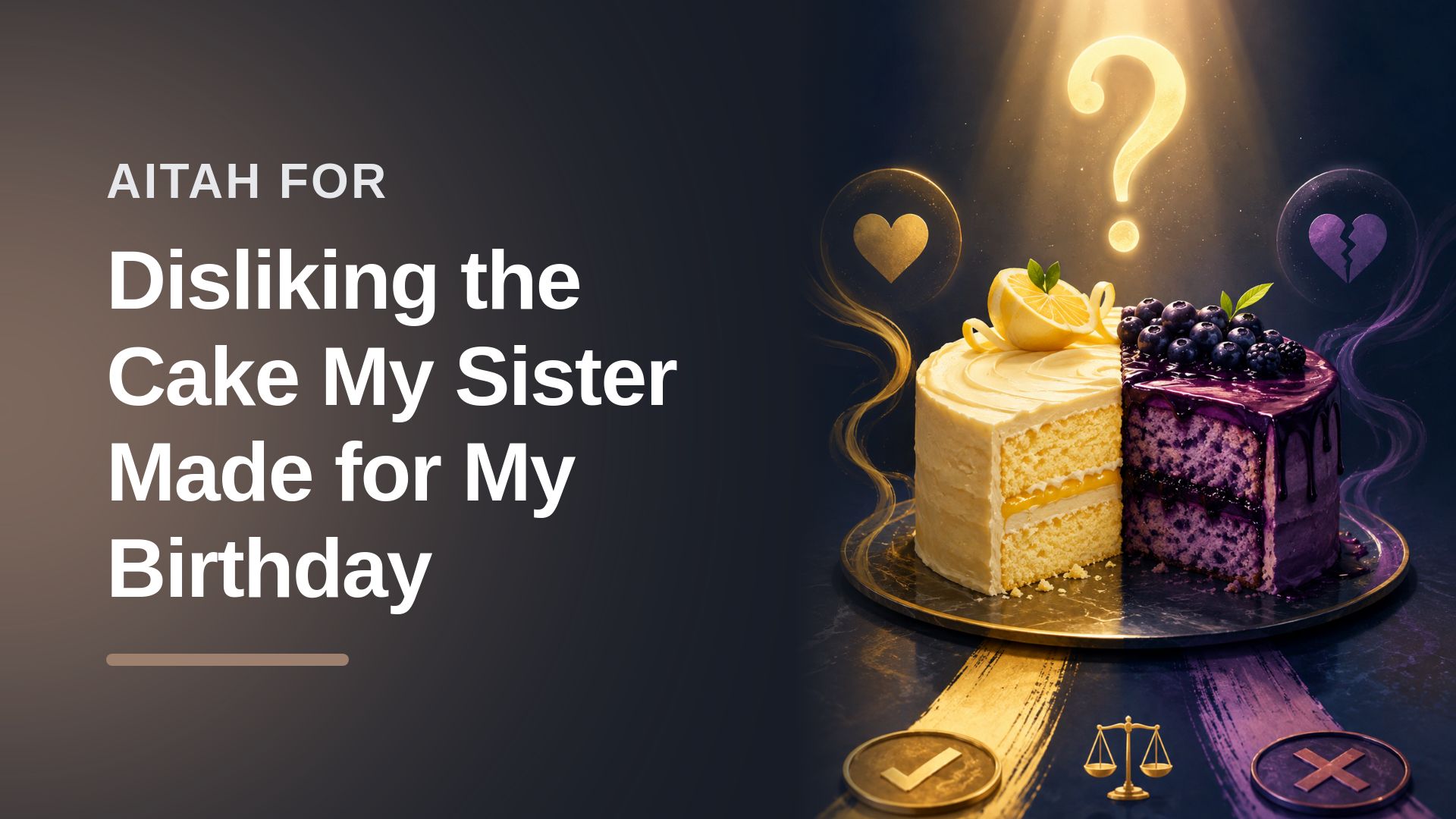 The Rational Birthday Girl Who Stood Her Ground Against a Main Character Sister's Purple Cake Sabotage!
