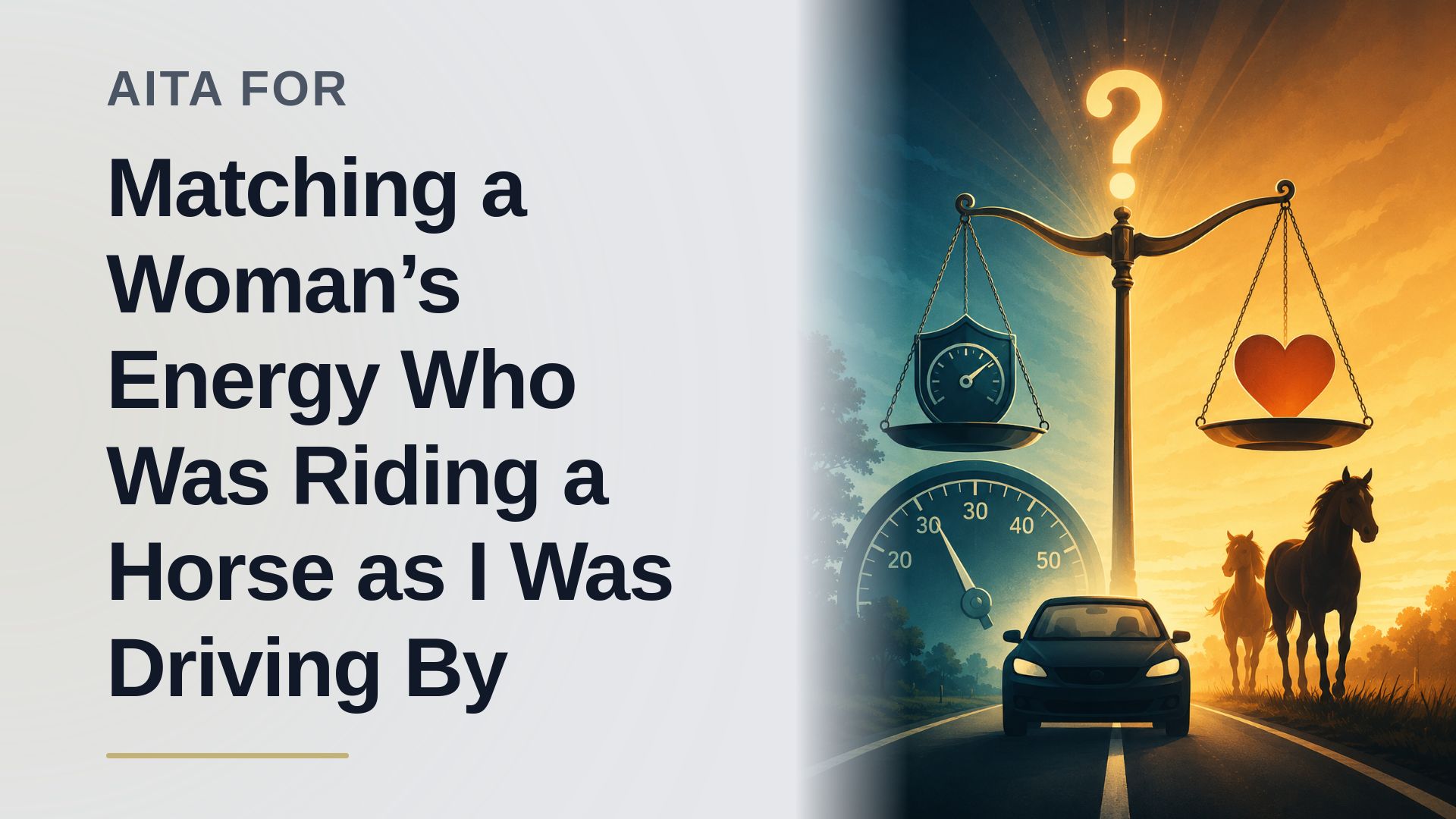 The Reasonable Driver Who Dropped the Niceties Against the Entitled Equestrian