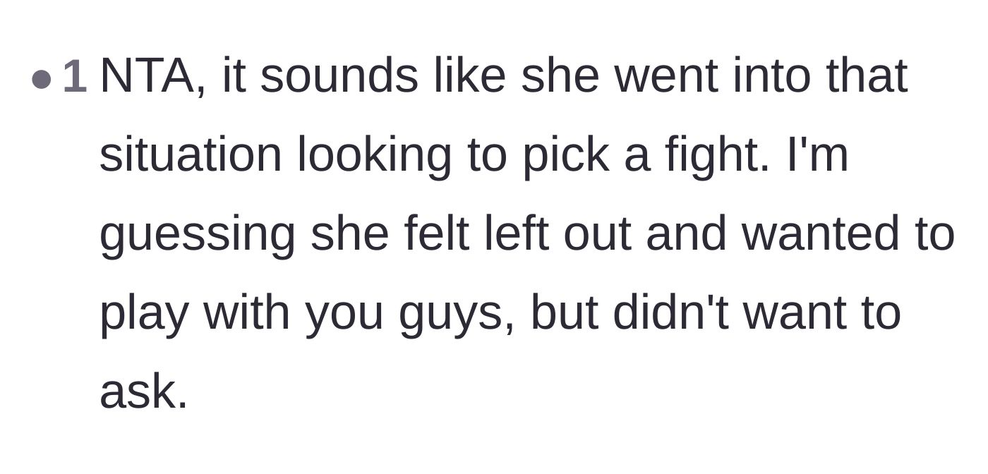 Comment thread 3 - Analyzing the roommate's hidden motives for picking a fight over the common area.