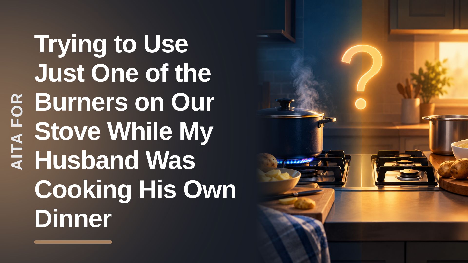 The Reasonable Wife Who Waged War Against The Kitchen Dictator Over A Single Burner