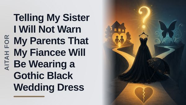 The Reformed Mama's Boy Who Held the Line Against His Meddling Sister for His Bride’s Gothic Wedding!