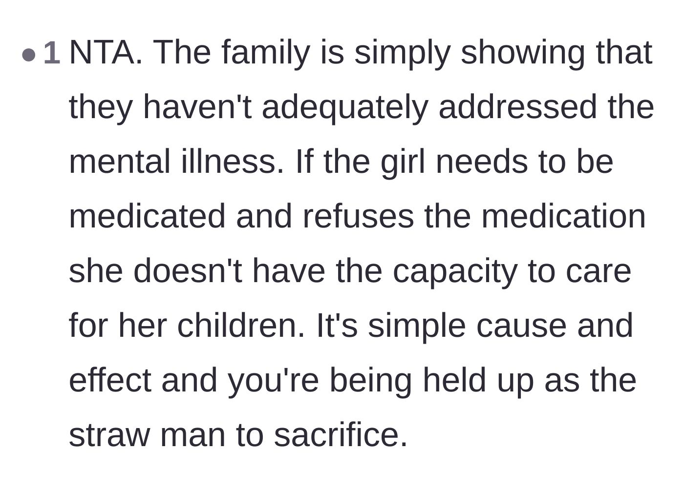 Comment thread 3 - Analysis of how the family is using the host as a scapegoat for their own failures.