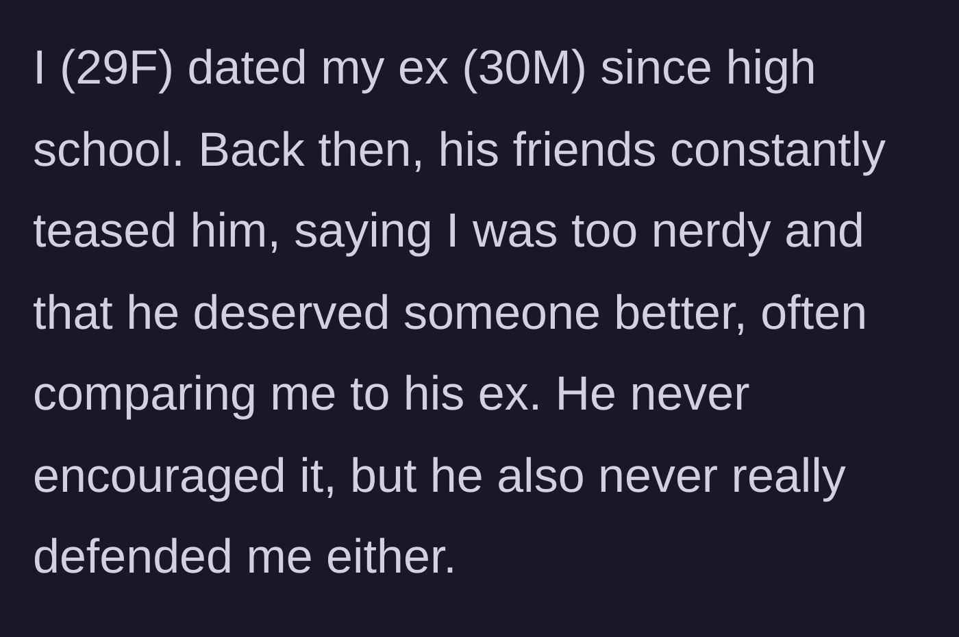 Story part 1 - High school romance overshadowed by mean friends and a silent boyfriend