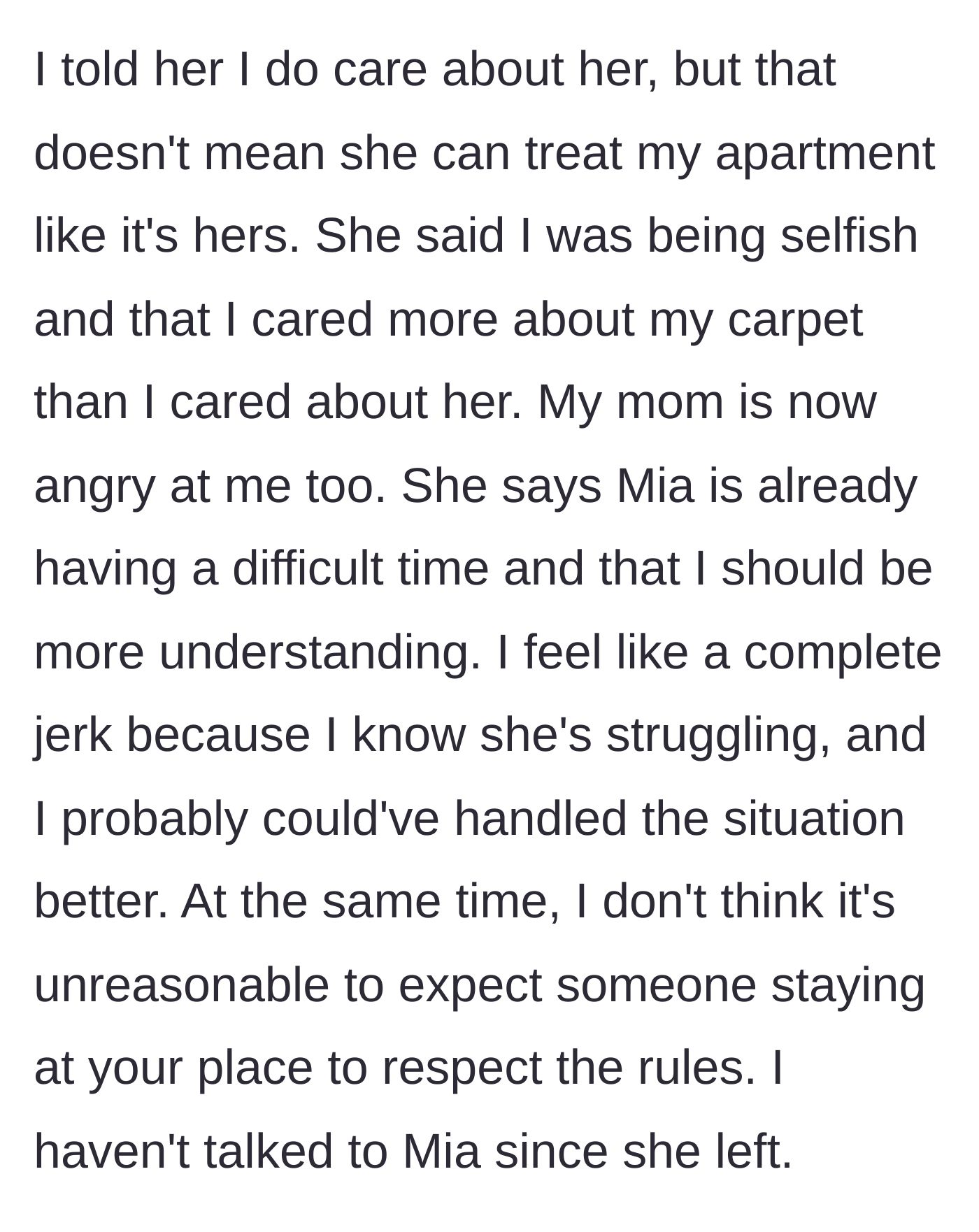 Story part 5 - The brother stands his ground, but the stepmom gets involved to defend the stepsister, leaving him feeling guilty.