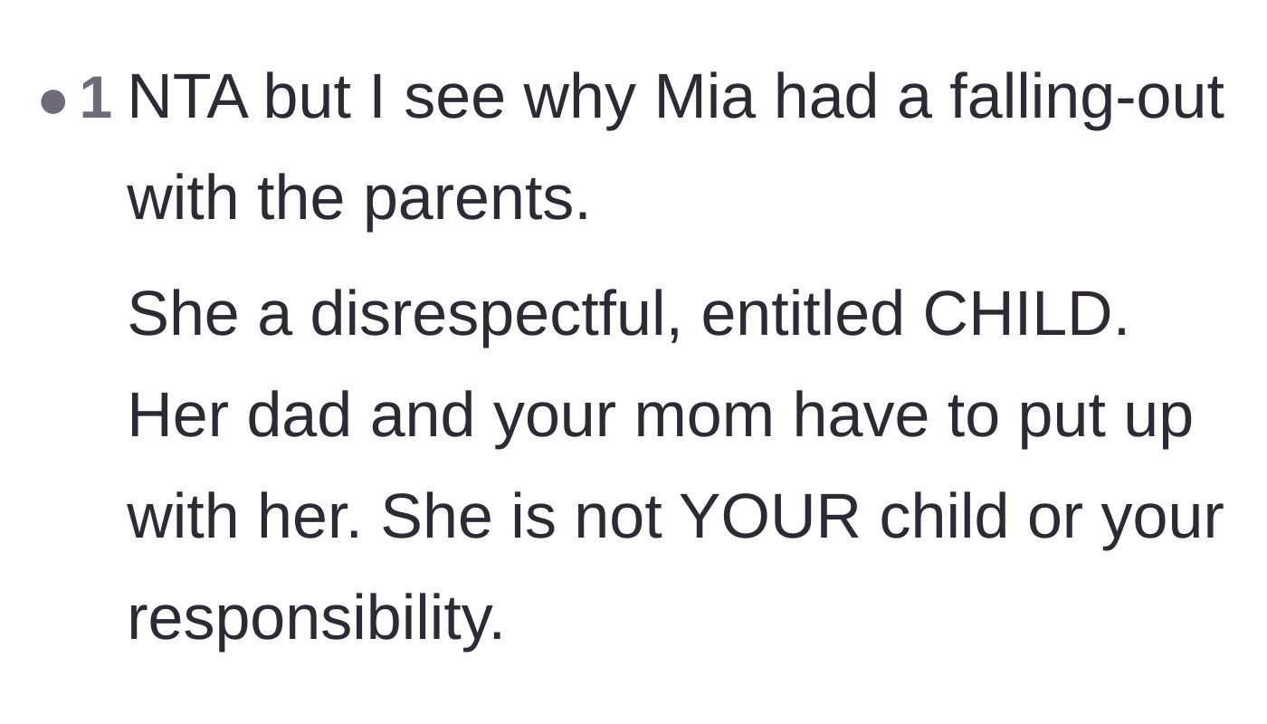 Comment thread 4 - Highlighting that a difficult time doesn't make someone a free pass to treat a shared apartment like a frat house.