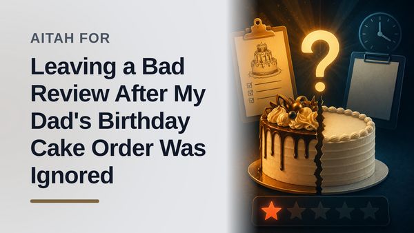 The Responsible Daughter Who Dropped a 1-Star Bomb on the Most Negligent Bakery Staff Ever