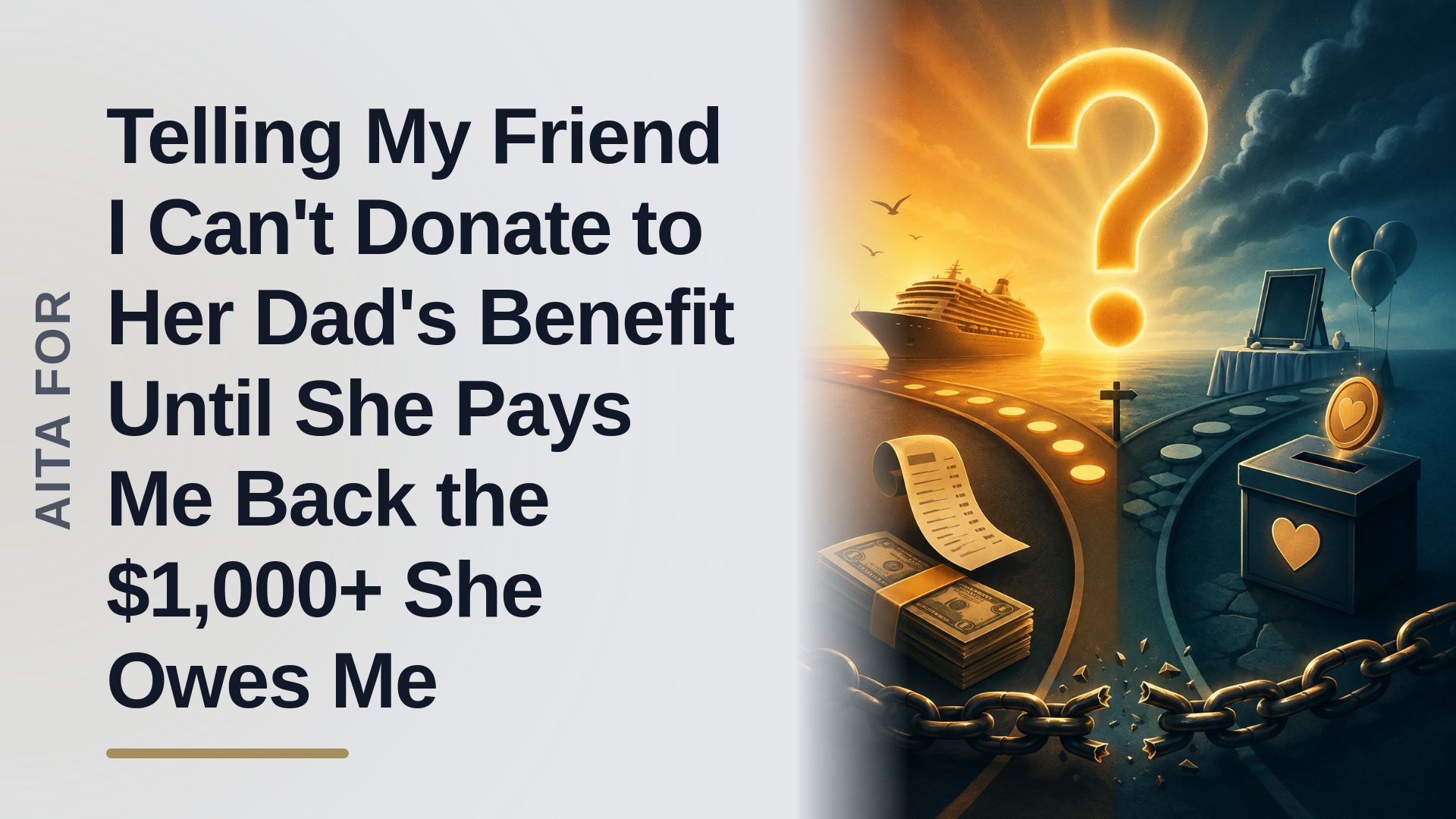 The Responsible Friend Who Refused to Bankroll The Financial Leech's 'Mandatory' Charity
