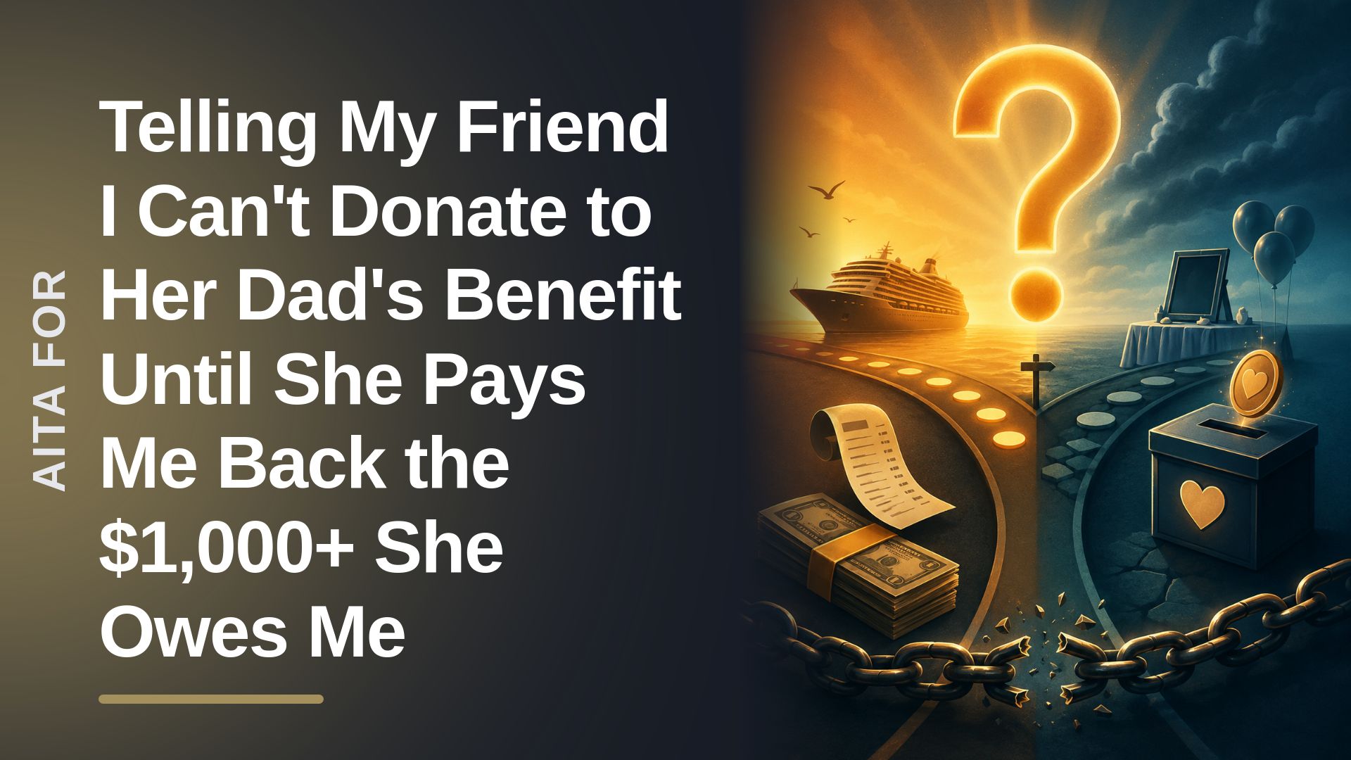The Responsible Friend Who Refused to Bankroll The Financial Leech's 'Mandatory' Charity