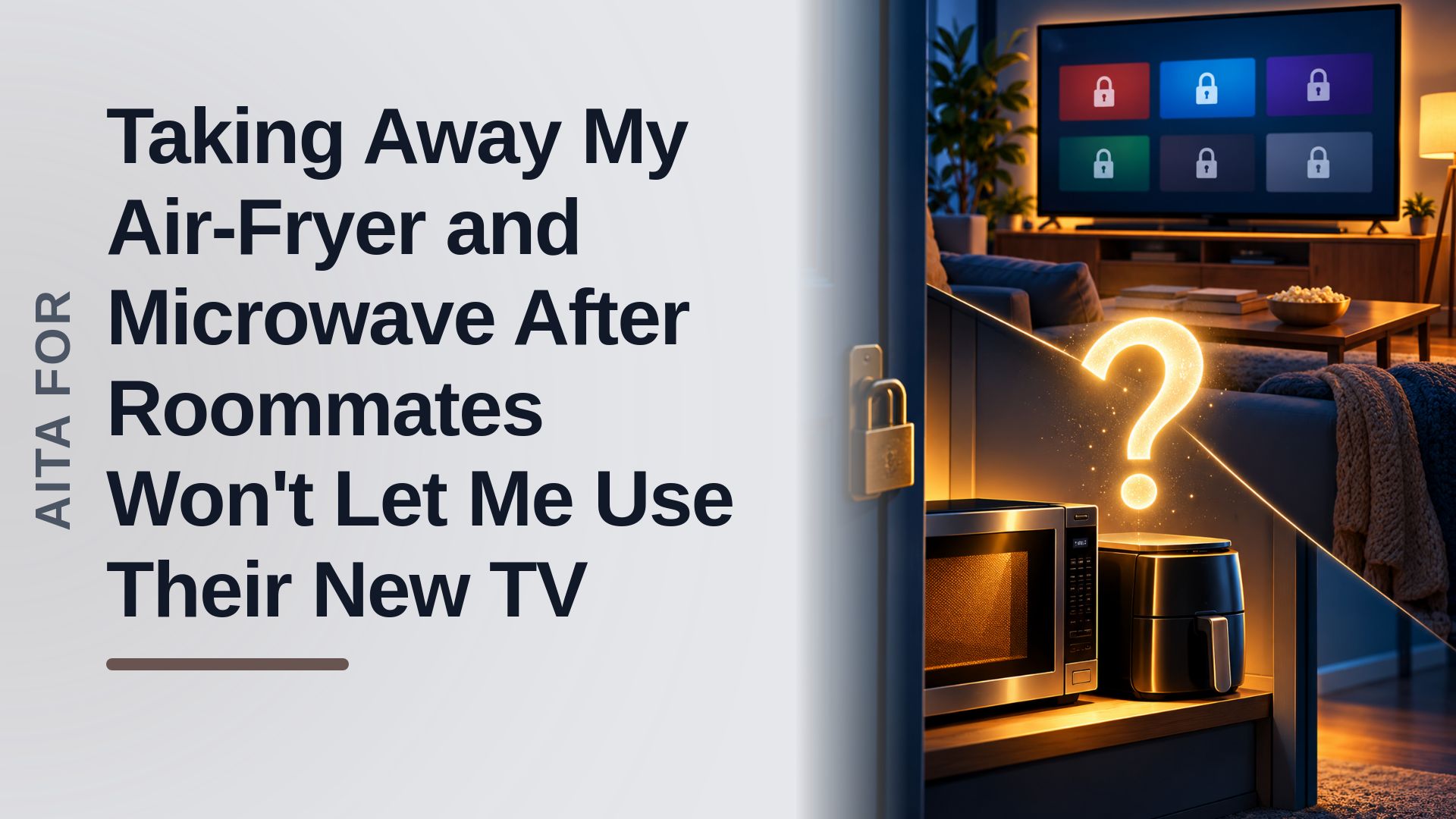 The Responsible Sister Who Took Her Appliances Hostage Against Her Freeloading Roommates