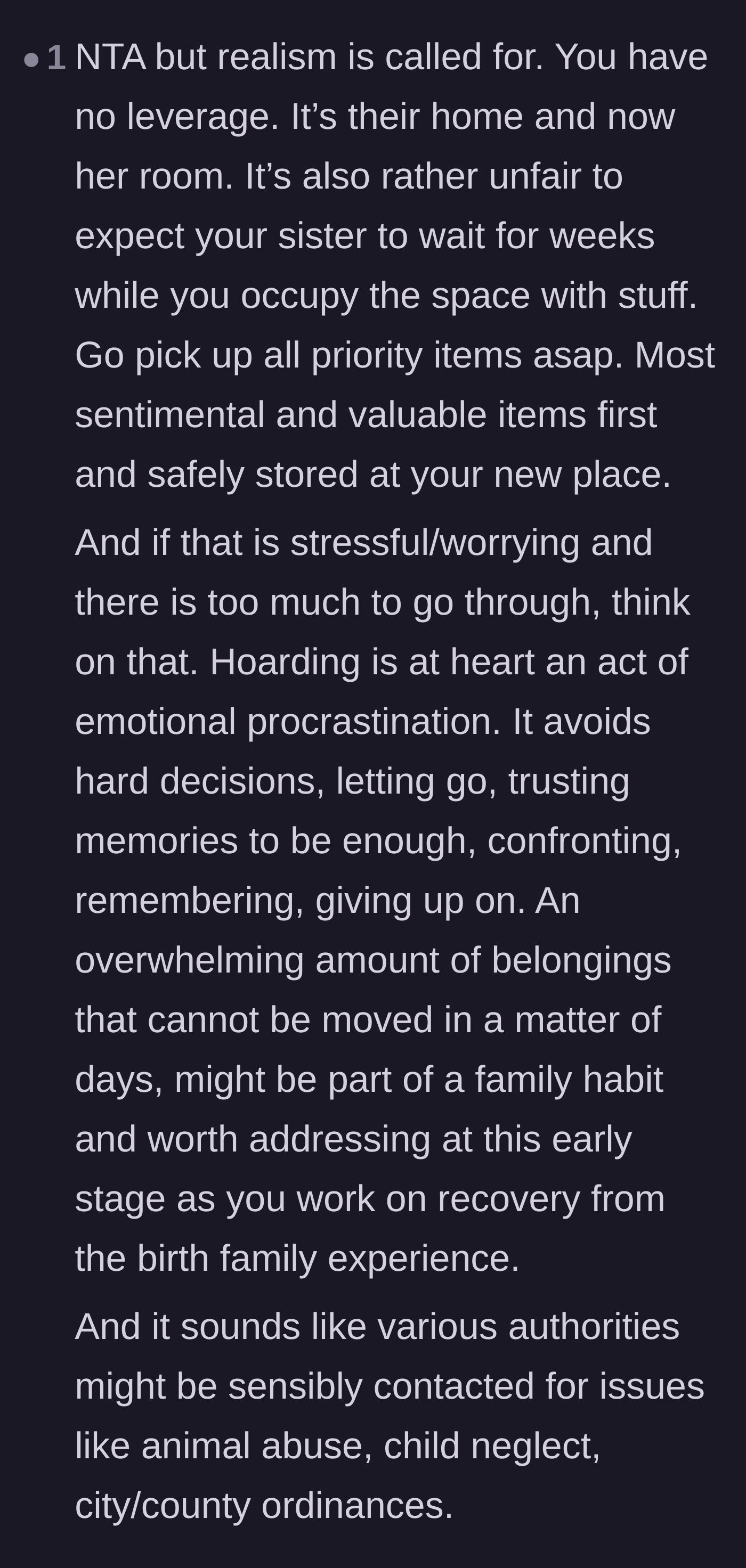 Comment thread 6 - Exploring the emotional roots of holding onto belongings