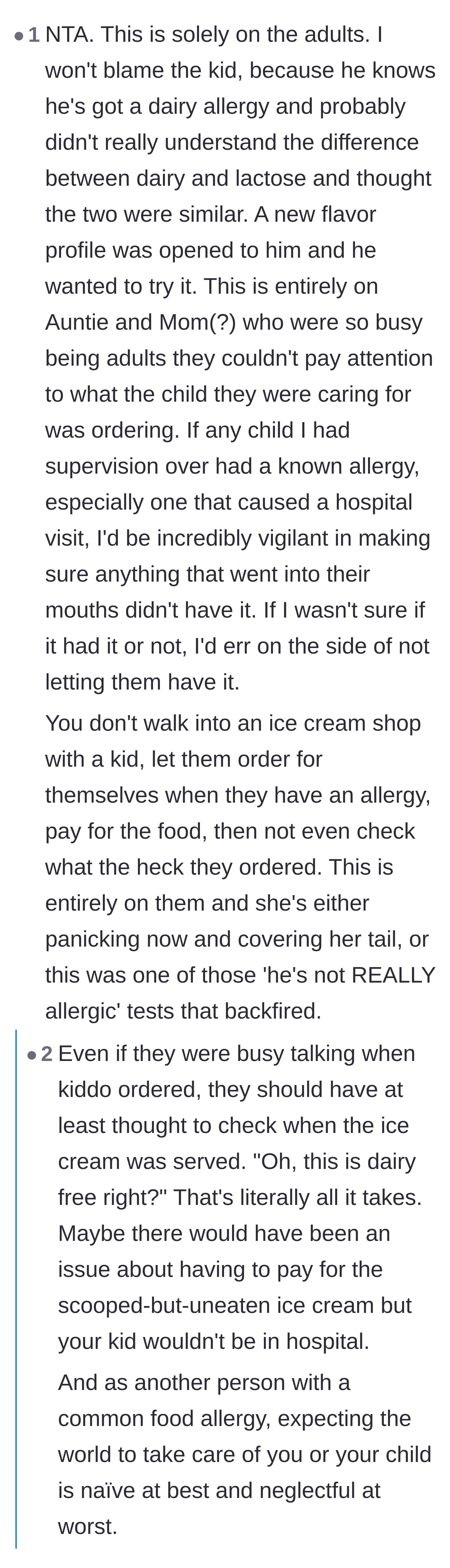 Comment thread 2 - A breakdown of why the child isn't at fault and how the adults are likely just trying to cover their own negligence.