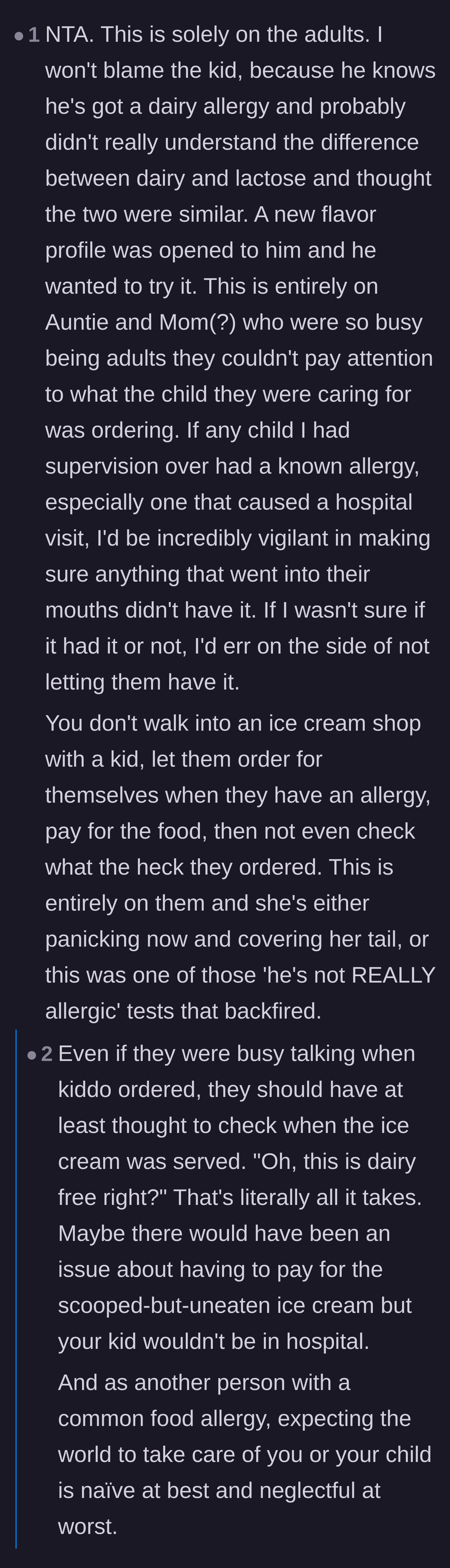 Comment thread 2 - A breakdown of why the child isn't at fault and how the adults are likely just trying to cover their own negligence.