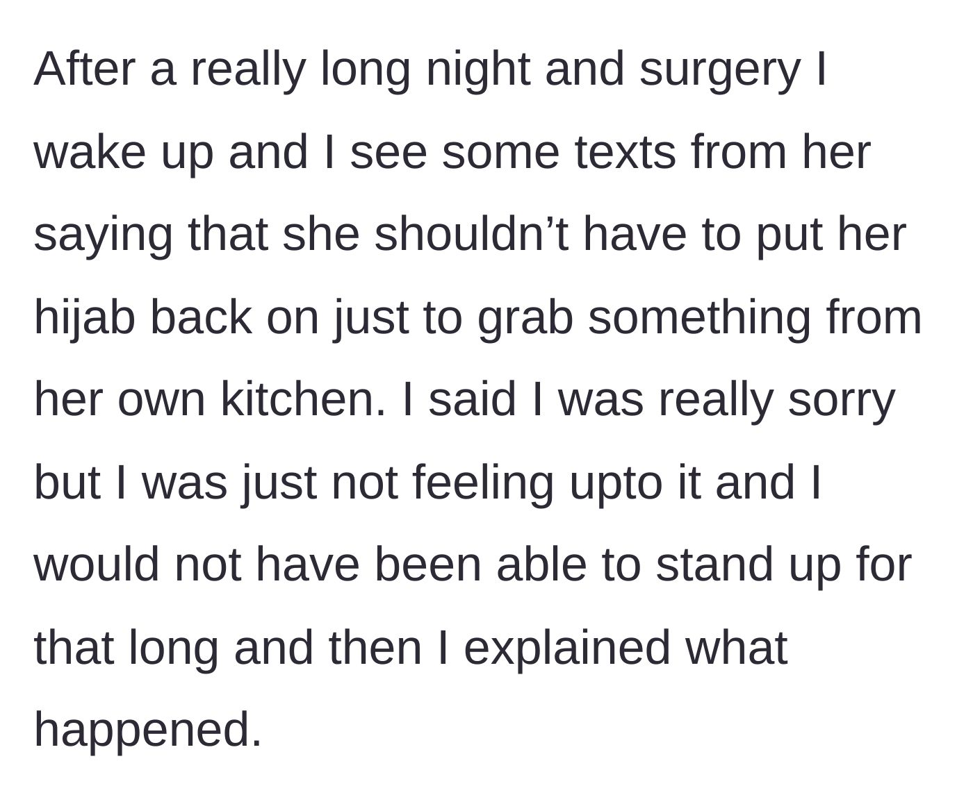 Story part 5 - Waking up from surgery to angry texts from the roommate