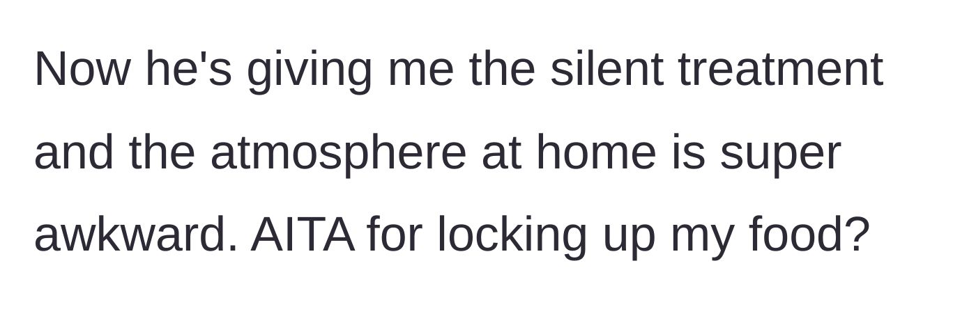 Story part 5 - Roommate gives silent treatment and the apartment atmosphere becomes super awkward.