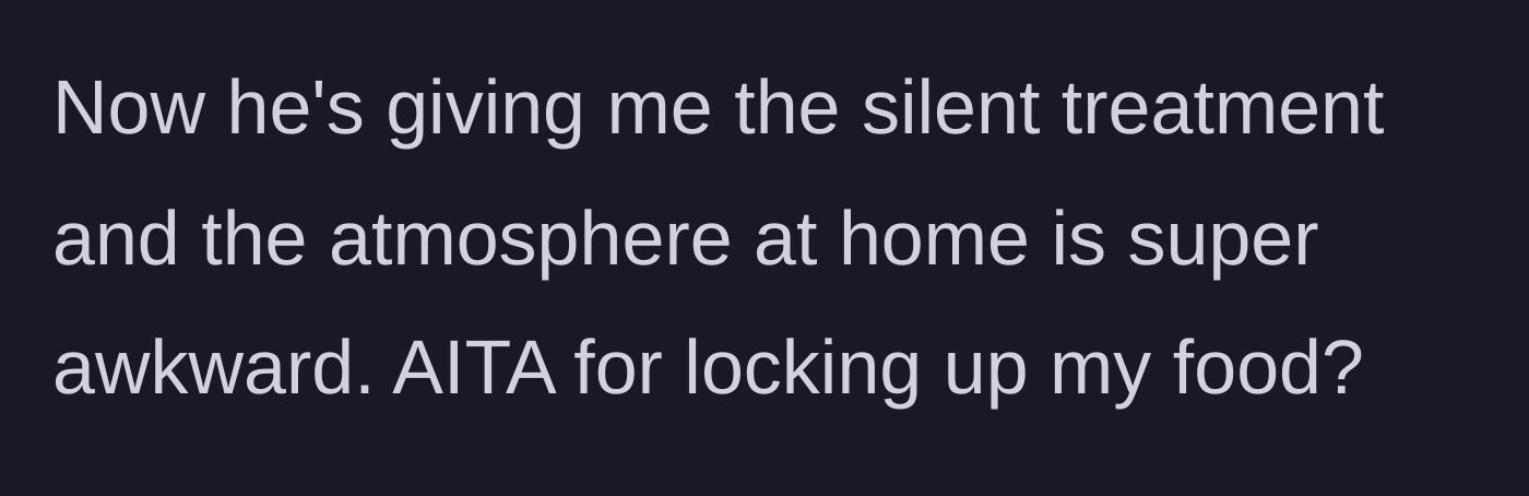 Story part 5 - Roommate gives silent treatment and the apartment atmosphere becomes super awkward.