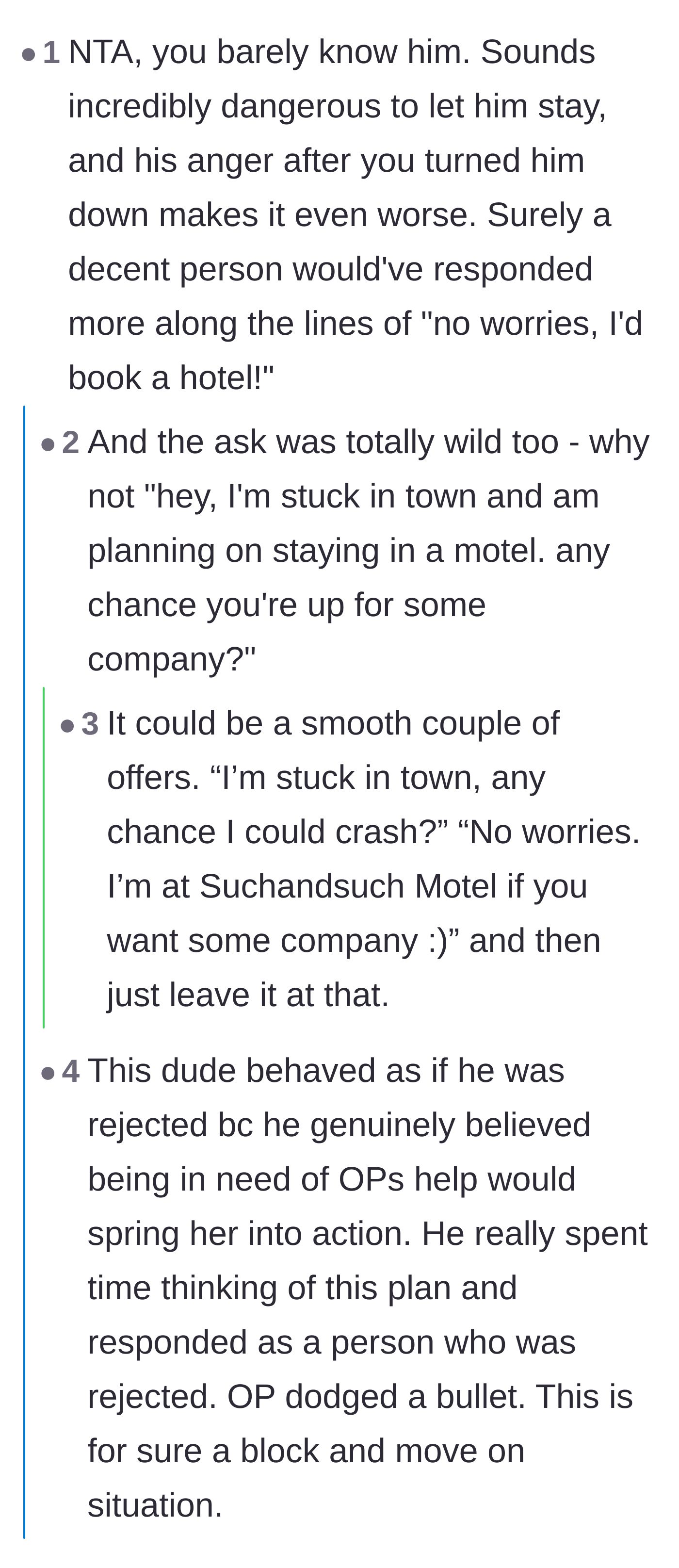 Comment thread 4 - Commenters analyzing how the man's reaction stems from a deeply ingrained sense of entitlement and treating women like a servant class.