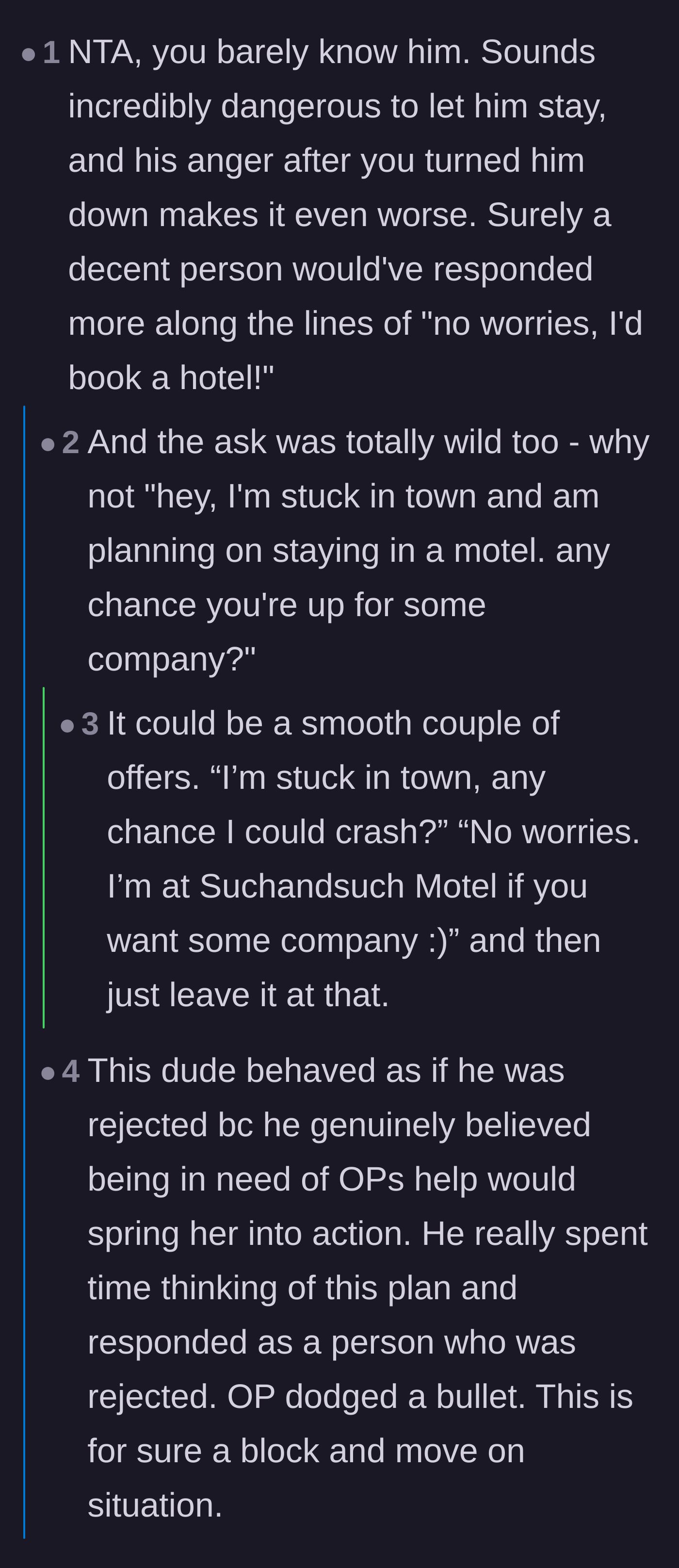 Comment thread 4 - Commenters analyzing how the man's reaction stems from a deeply ingrained sense of entitlement and treating women like a servant class.