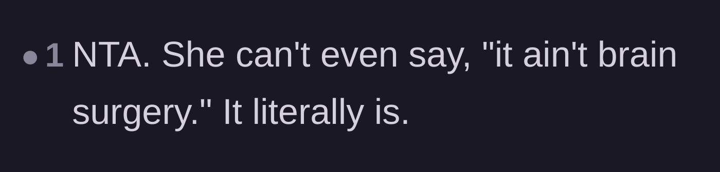 Comment thread 6 - A user pointing out the dark irony that the main character is literally having brain surgery