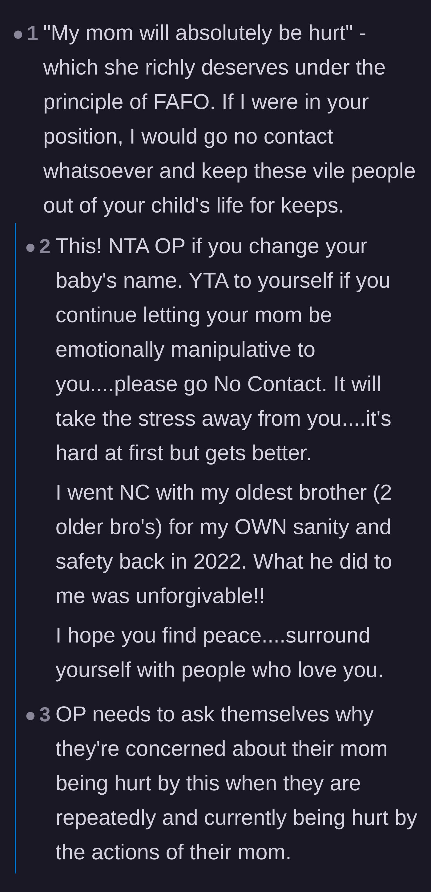 Comment thread 4 - A discussion about the psychology of seeking love from toxic parents and the absolute necessity of severing ties.