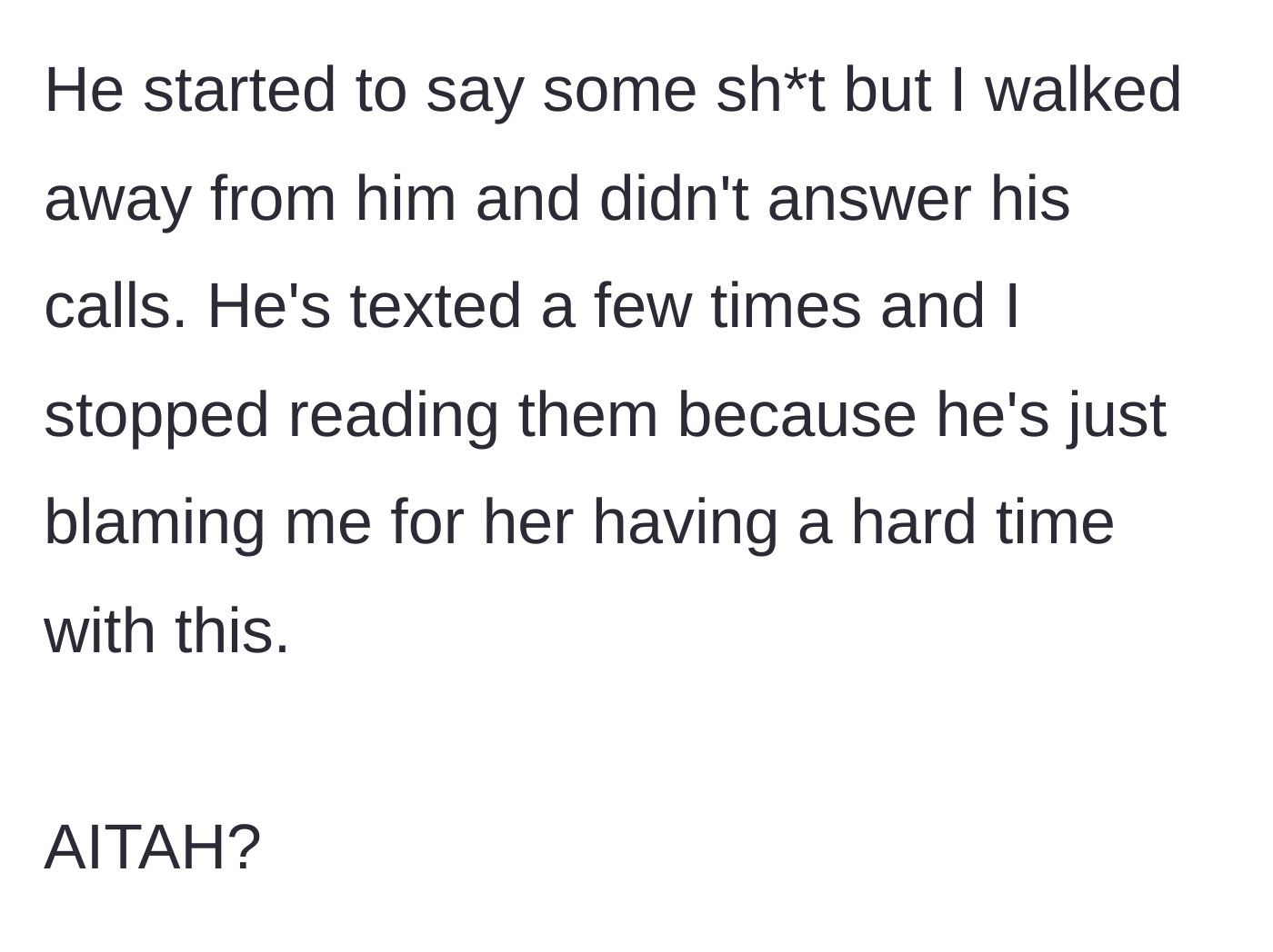 Story part 6 - The father finds out about the boundary and begins angrily texting his son, resulting in the son walking away and ignoring the calls.
