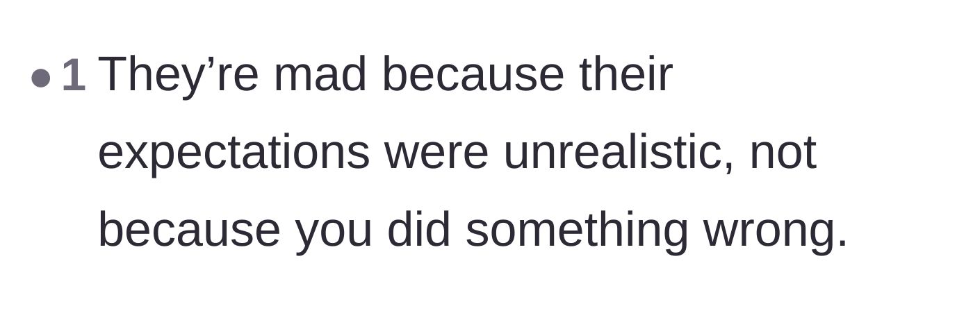 Comment thread 5 - Summarizing that the step-family is just upset about their own unrealistic expectations.