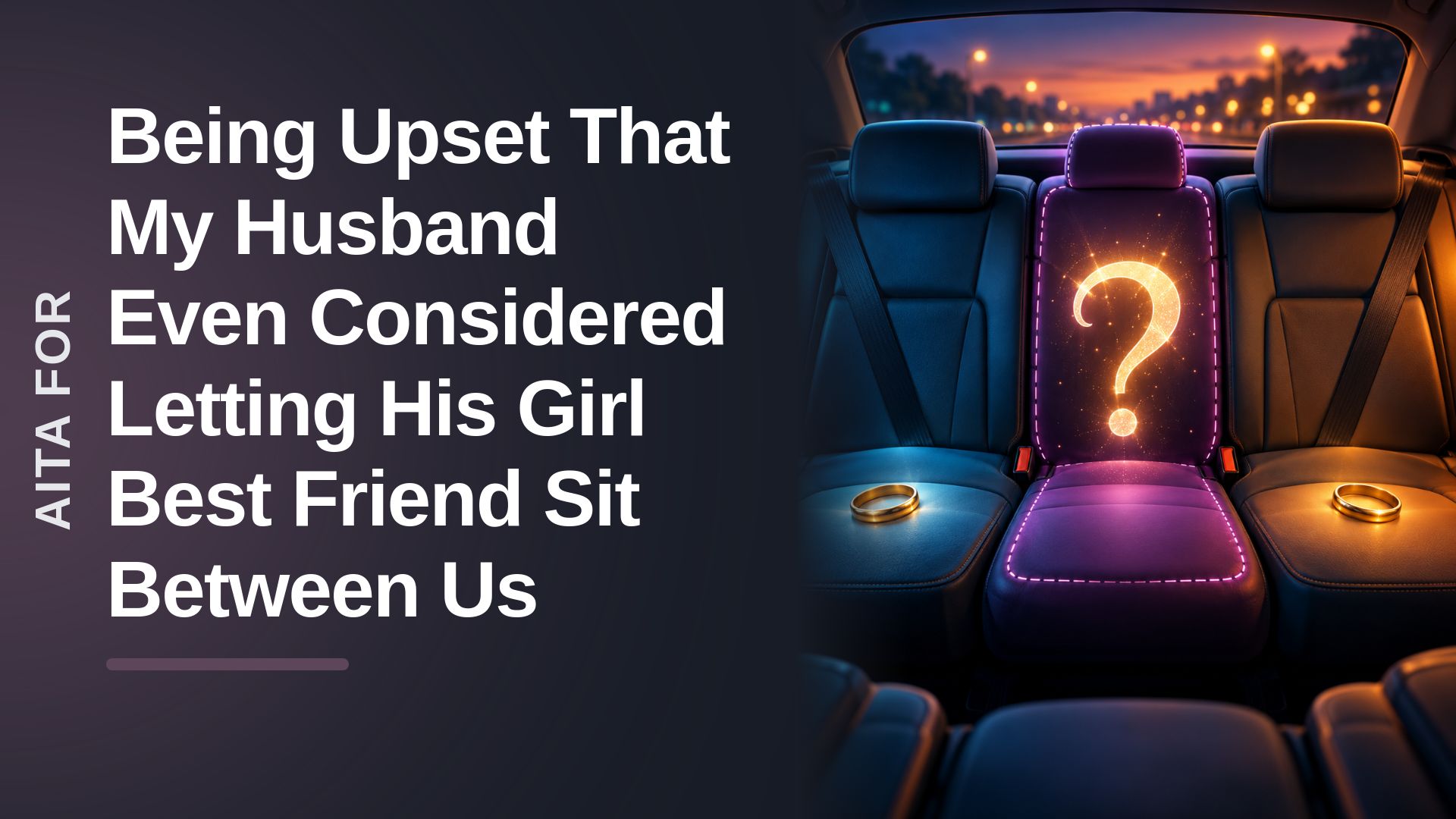 The Sidelined Wife Who Refused To Let Her Husband's 'Girl Bestie' Sit Between Them