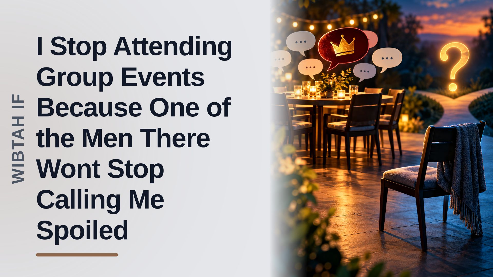 The Silent Sufferer Who Finally Walked Out On Her Group's Resident Trauma One-Upper