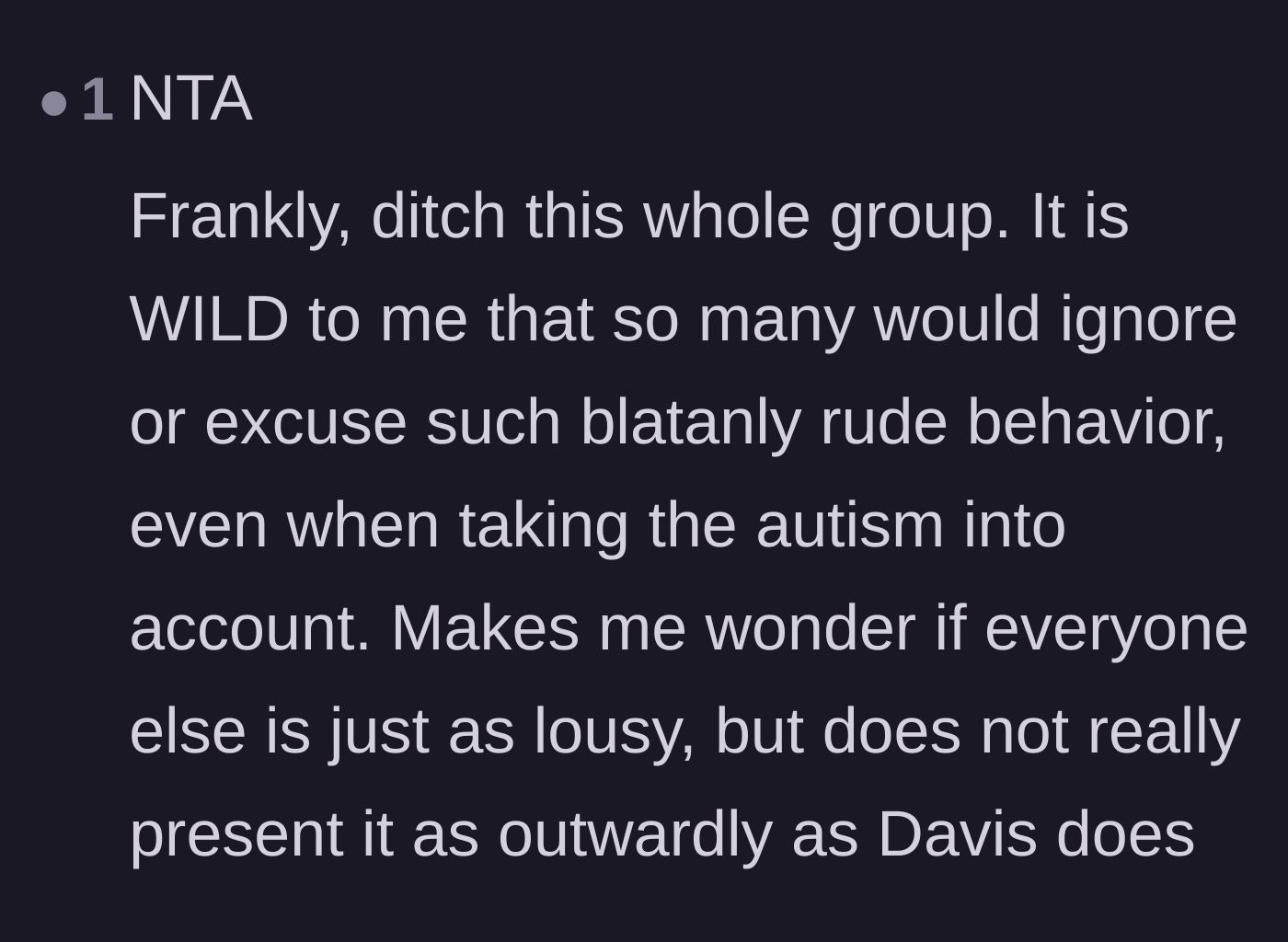 Comment thread 6 - Comments arguing that the entire friend group should be dumped for excusing blatant disrespect.