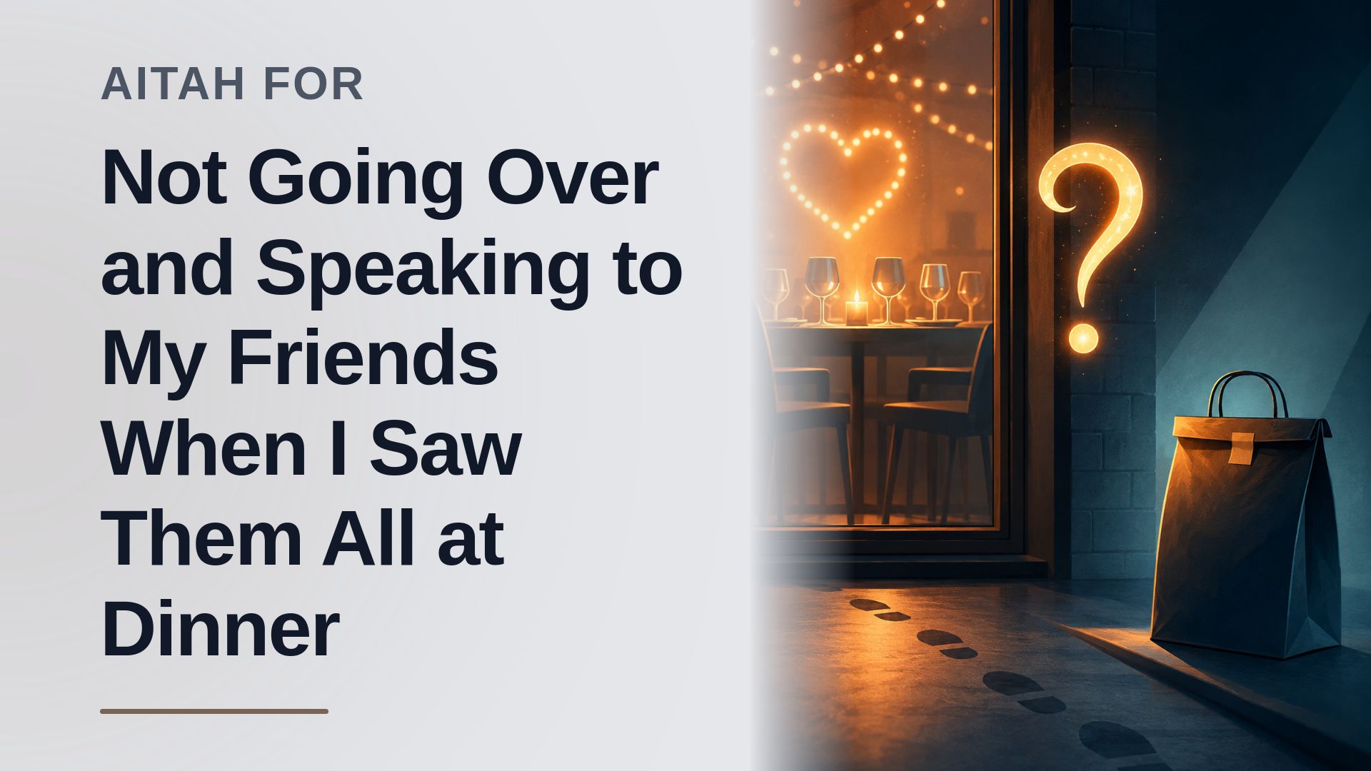 The Left-Out Single Friend Who Finally Walked Away From His Guilt-Tripping Buddies After A Crushing Valentine's Day Discovery
