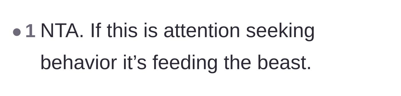 Comment thread 3 - A reader pointing out that searching for him only rewards his attention-seeking behavior.