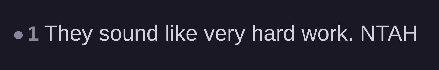 Comment thread 2 - A brief comment noting how exhausting the family seems