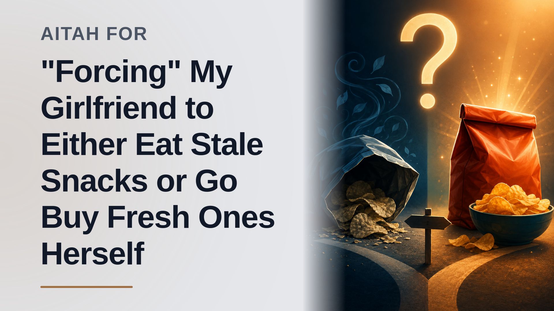 The Exhausted Pragmatist Who Waged a Snack War Against His Educated But Clueless Partner