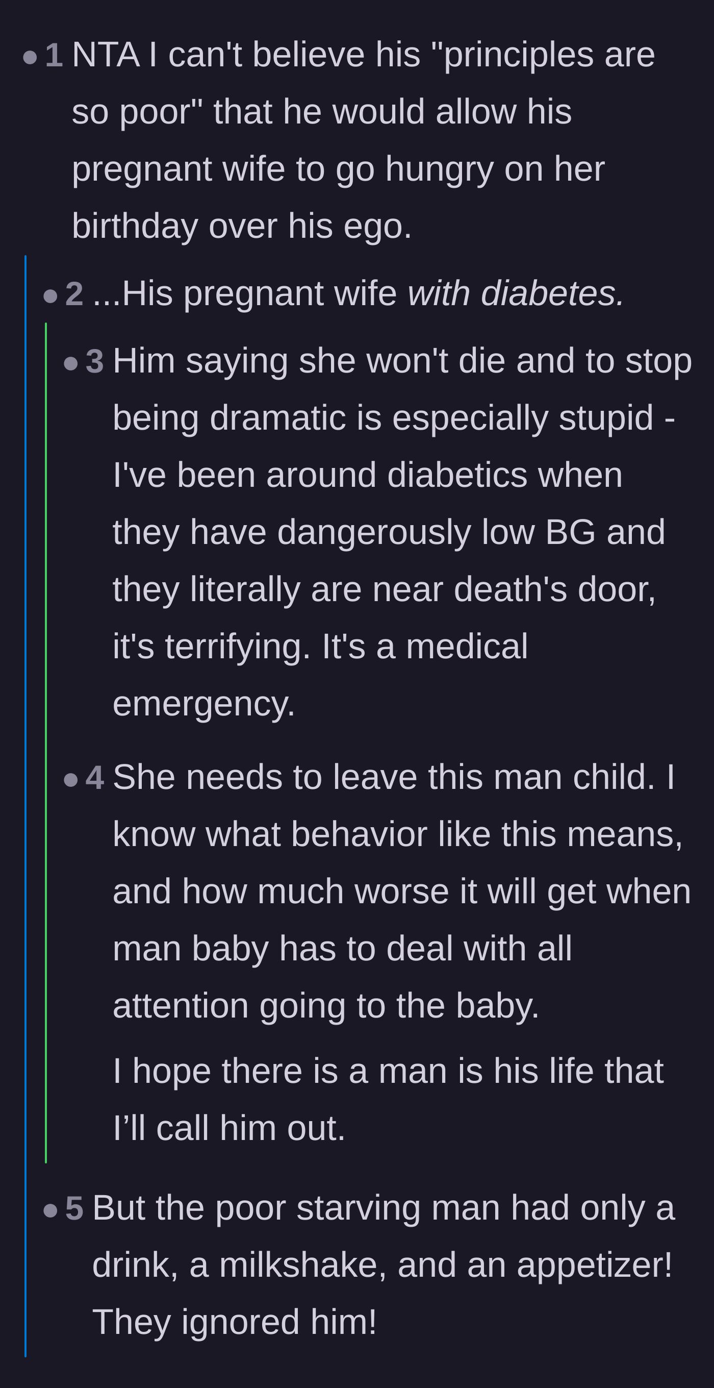 Comment thread 1 - Readers sharing terrifying stories about the life-threatening realities of diabetic blood sugar crashes.